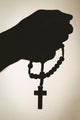 Hand Holding Rosary Beads Wall Decal