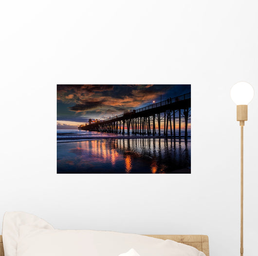 Reflections at Oceanside Pier Wall Mural