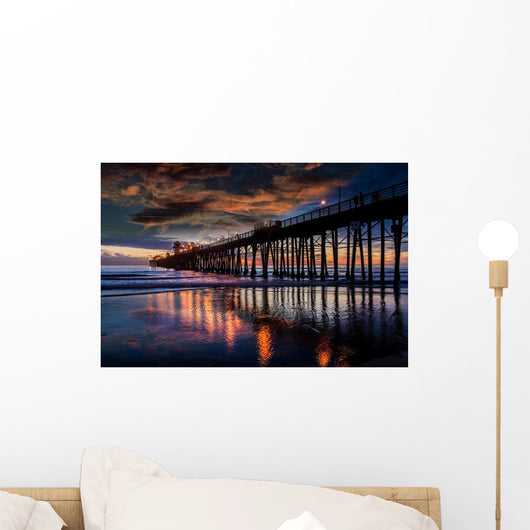 Reflections at Oceanside Pier Wall Mural