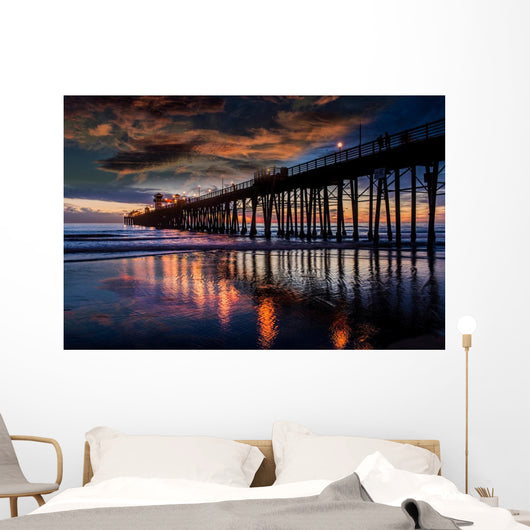 Reflections at Oceanside Pier Wall Mural