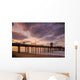 the Huntington Beach pier at sunrise Wall Mural