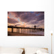 the Huntington Beach pier at sunrise Wall Mural