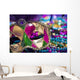 Mardi Gras Mask and beads Wall Mural