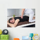 One man and woman performing back shiatsu massage Wall Mural