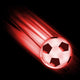 Light Red Football Wall Decal