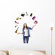 Woman Juggling Wall Decal