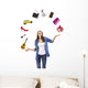 Woman Juggling Wall Decal