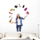 Woman Juggling Wall Decal