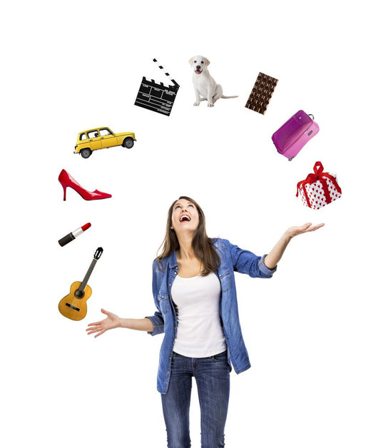 Woman Juggling Wall Decal
