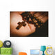 Hand holding wooden rosary beads Wall Mural