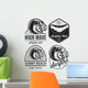 logos on the theme of water, surfing, ocean, sea Wall Decal