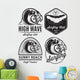 logos on the theme of water, surfing, ocean, sea Wall Decal