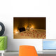 bathtub with candle in spa Wall Mural