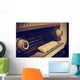 antique radio, in sepia toning Wall Mural