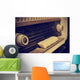 antique radio, in sepia toning Wall Mural