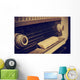 antique radio, in sepia toning Wall Mural