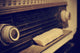 Antique Radio, In Sepia Toning Wall Decal