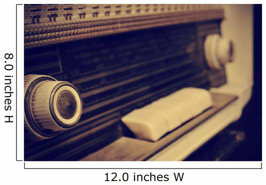 antique radio, in sepia toning Wall Mural
