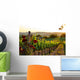 Tuscany vineyards in fall Wall Mural