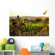 Tuscany vineyards in fall Wall Mural
