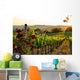 Tuscany vineyards in fall Wall Mural