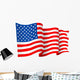 USA American flag waving Wall Decal