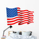 USA American flag waving Wall Decal