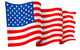 USA American Flag Waving Wall Decal