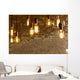 Antique Light Bulbs Wall Mural