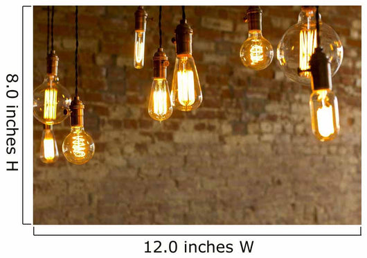 Antique Light Bulbs Wall Mural