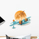 Tropical Seaplane Plane Wall Decal