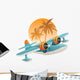 Tropical Seaplane Plane Wall Decal