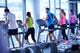 Group Of People Running On Treadmills Wall Decal