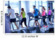 Group of people running on treadmills Wall Mural