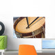old military drum with black sticks Wall Mural