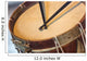 old military drum with black sticks Wall Mural