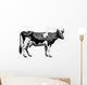 Vintage farm cow Wall Decal