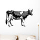 Vintage farm cow Wall Decal