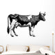 Vintage farm cow Wall Decal