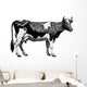 Vintage farm cow Wall Decal