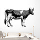 Vintage farm cow Wall Decal