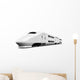White Bullet Train Wall Decal