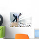 Swimmer businessman Wall Mural