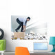Swimmer businessman Wall Mural