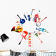 Colorful musical instruments Wall Decal