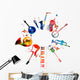 Colorful musical instruments Wall Decal