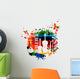 Colorful musical instruments Wall Decal