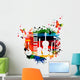 Colorful musical instruments Wall Decal