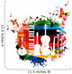 Colorful musical instruments Wall Decal