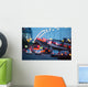 City traffic night blurred Wall Mural